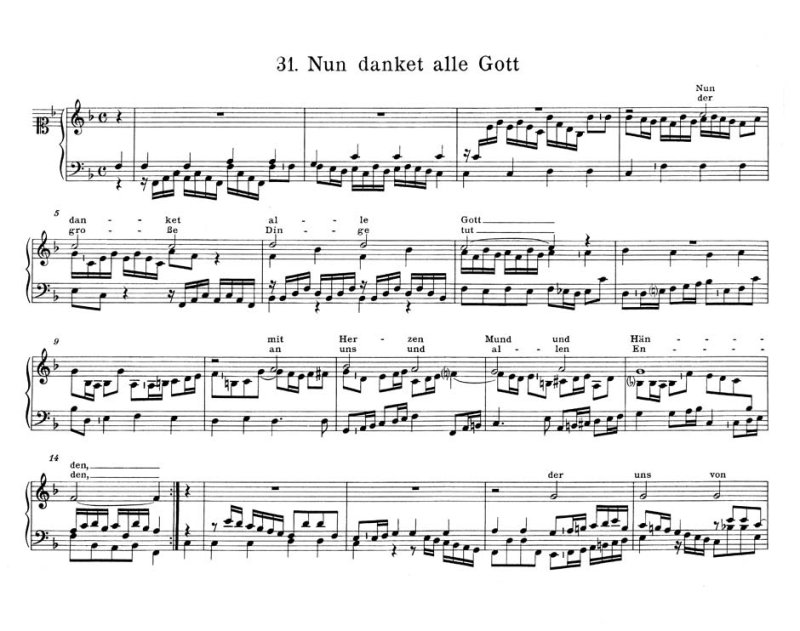 Nun danket alle Gott - Telemann